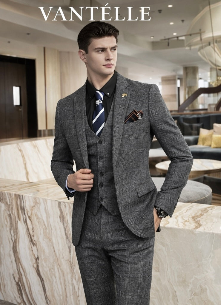 The Kensington Check 3-Piece Suit