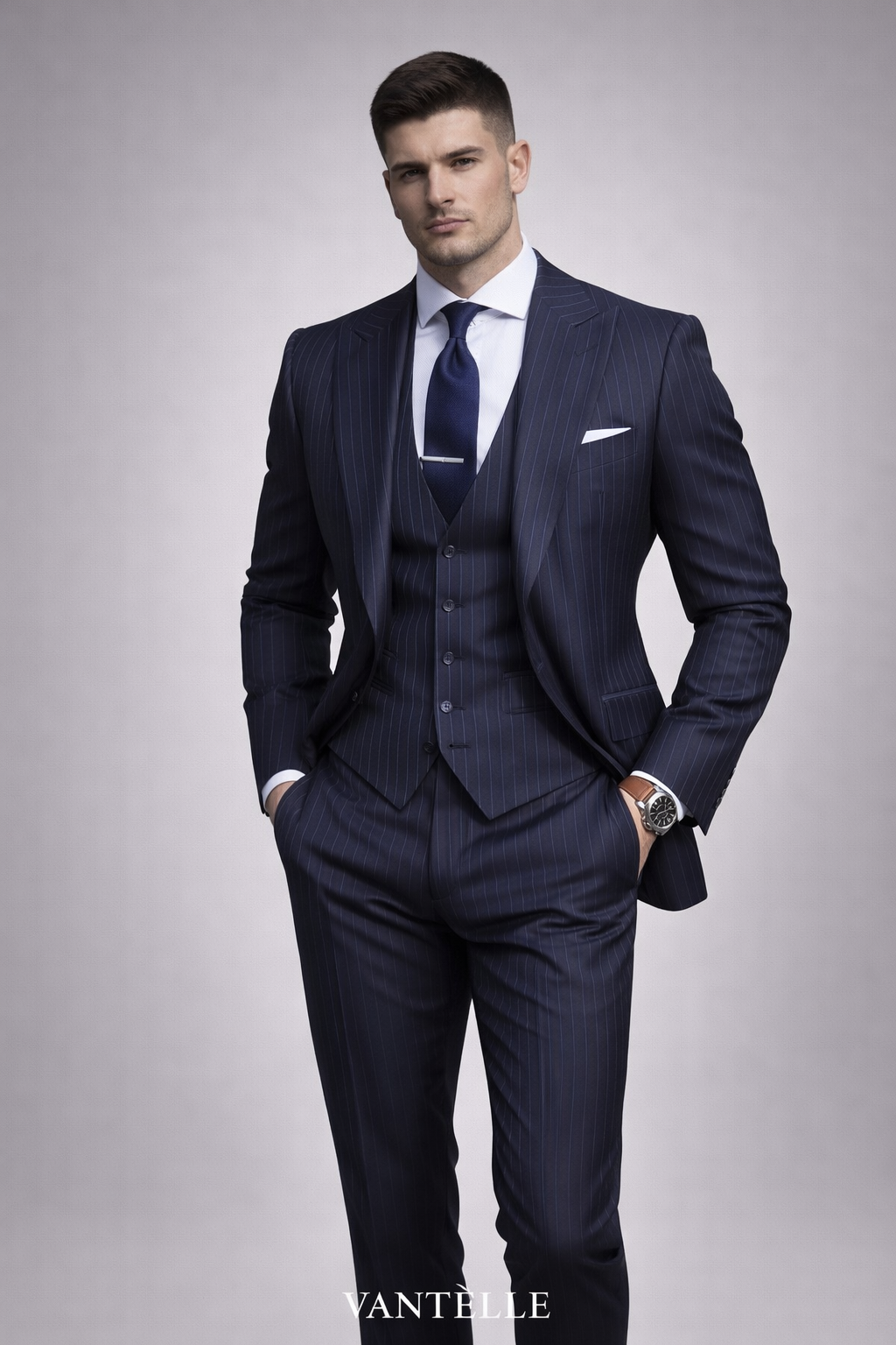 The City Stripe 3-Piece Suit